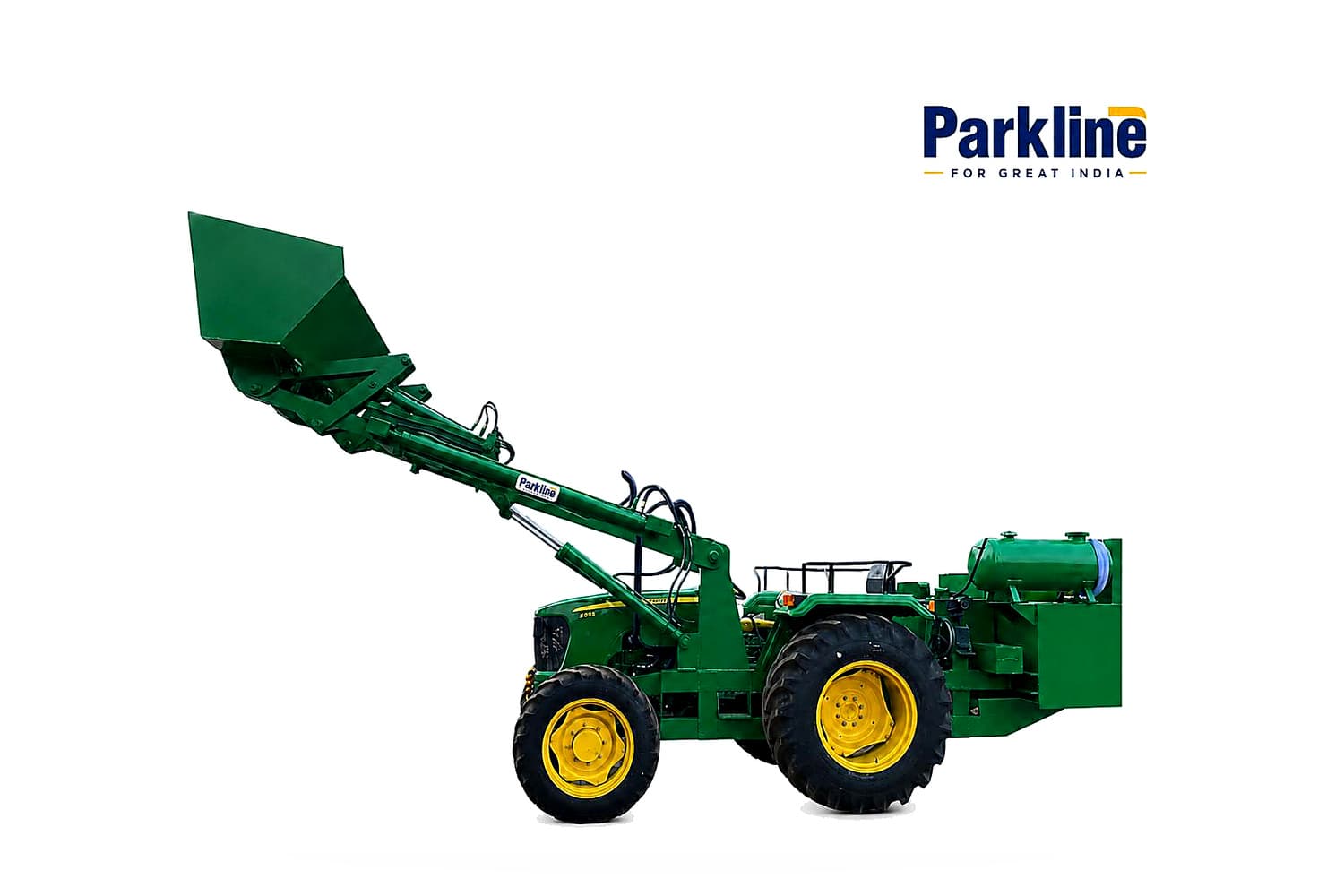 Tractor Front End Loader by Parkline Rigs India for farm and construction material handling